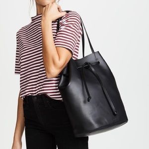 🚫SOLD🚫 STEVEN ALAN DYLAN DRAWSTRING LEATHER TOTE BUCKET BAG PURSE